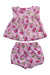 A Pink Shorts Sets from Mayoral in size 6-12M for girl. (Front View)