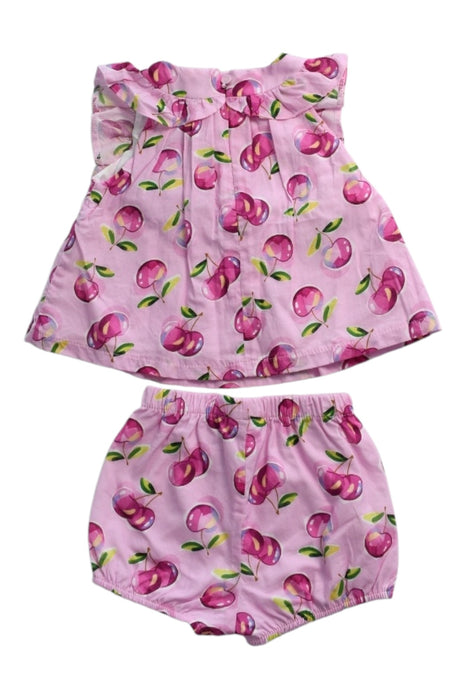 A Pink Shorts Sets from Mayoral in size 6-12M for girl. (Back View)