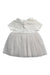 A White Short Sleeve Dresses from Petit Bateau in size 3-6M for girl. (Back View)