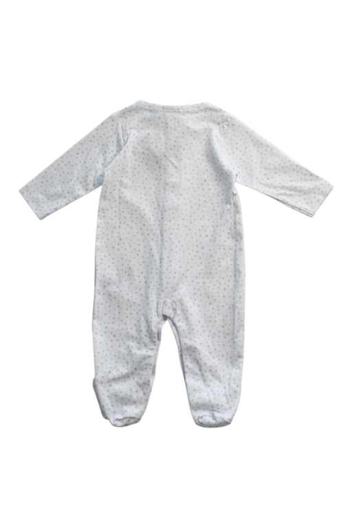 A White Onesies from Kissy Kissy in size 3-6M for neutral. (Back View)