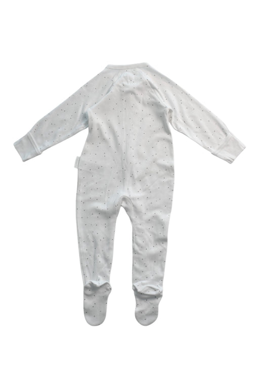 A White Onesies from Purebaby in size 3-6M for neutral. (Back View)