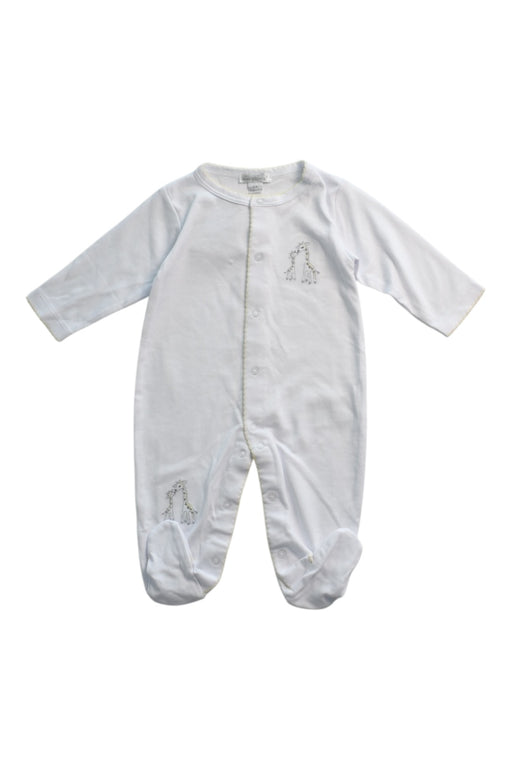 A White Onesies from Kissy Kissy in size 3-6M for girl. (Front View)