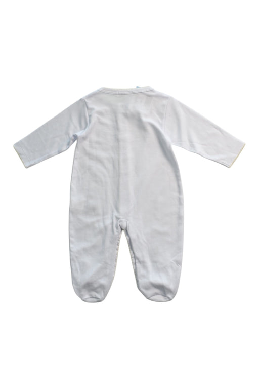 A White Onesies from Kissy Kissy in size 3-6M for girl. (Back View)