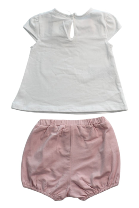 A White Shorts Sets from Mayoral in size 6-12M for girl. (Back View)