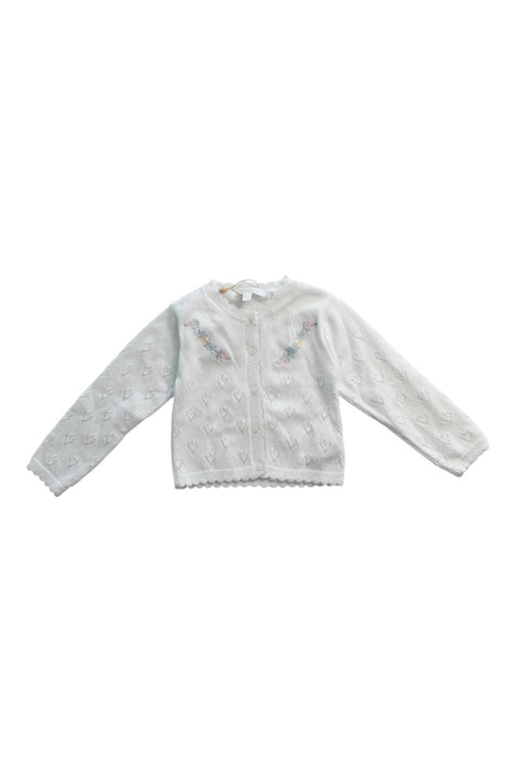 A White Cardigans from Patachou in size 12-18M for girl. (Front View)