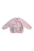 A Pink Cardigans from Lapinou in size 3-6M for girl. (Front View)