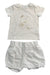 A White Shorts Sets from SWP by Irina in size 3-6M for girl. (Front View)
