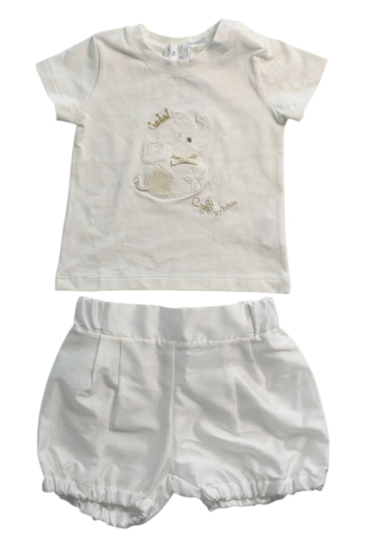 A White Shorts Sets from SWP by Irina in size 3-6M for girl. (Front View)