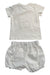 A White Shorts Sets from SWP by Irina in size 3-6M for girl. (Back View)