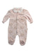 A Pink Long Sleeve Rompers from Mirtillo in size 6-12M for girl. (Front View)