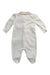 A White Long Sleeve Rompers from Mirtillo in size 6-12M for girl. (Back View)