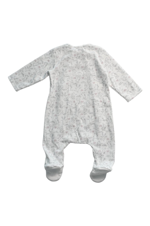 A White Onesies from Choupette in size 3-6M for girl. (Back View)