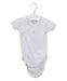 A Blue Short Sleeve Bodysuits from Petit Bateau in size 0-3M for boy. (Front View)
