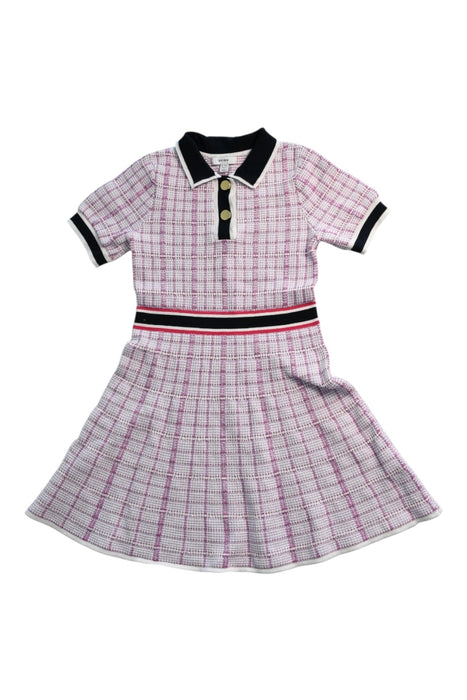 A Pink Short Sleeve Dresses from REISS in size 10Y for girl. (Front View)