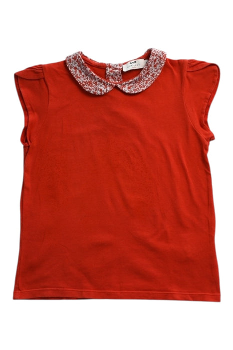 A Red Short Sleeve Tops from Cyrillus in size 8Y for girl. (Front View)