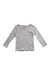 A Grey Long Sleeve Tops from Petit Bateau in size 4T for girl. (Front View)