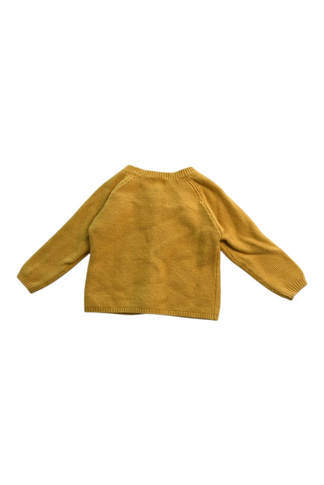 A Yellow Cardigans from Jacadi in size 3T for neutral. (Back View)