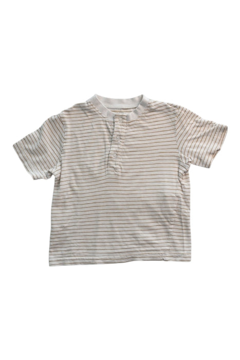 A White Short Sleeve Polos from Cyrillus in size 4T for boy. (Front View)