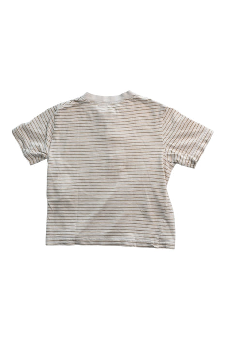 A White Short Sleeve Polos from Cyrillus in size 4T for boy. (Back View)