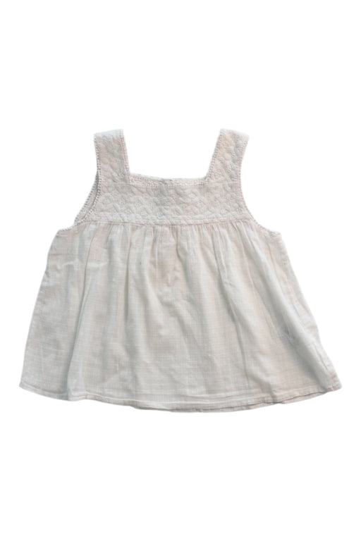 A Pink Sleeveless Tops from Cyrillus in size 8Y for girl. (Front View)