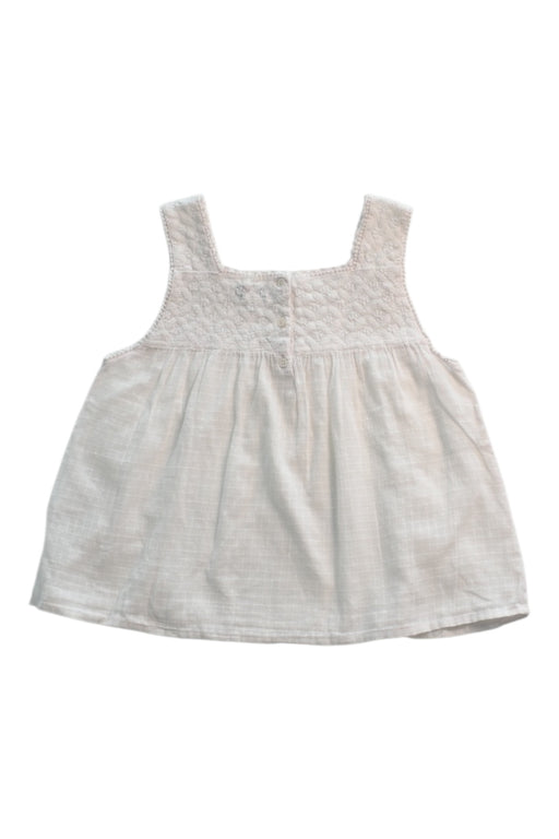 A Pink Sleeveless Tops from Cyrillus in size 8Y for girl. (Back View)
