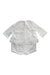 A White Long Sleeve Rompers from Cyrillus in size 0-3M for neutral. (Back View)