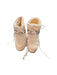 A White Winter Boots from Moon Boot in size 6T for neutral. (Front View)