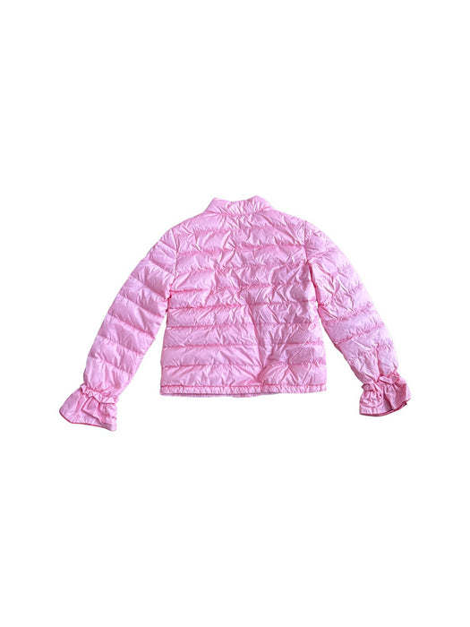 A Pink Puffer/Quilted Jackets from Moncler in size 8Y for girl. (Back View)