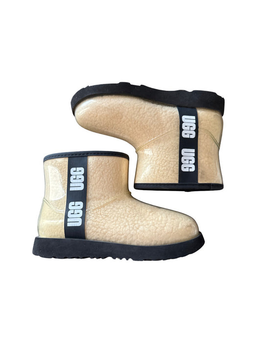 A Beige Winter Boots from UGG in size 7Y for neutral. (Back View)