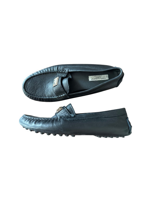A Black Loafers & Moccasins from Dolce & Gabbana in size 9Y for boy. (Back View)