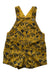 A Yellow Overall Shorts from Du Pareil au même in size 6-12M for boy. (Front View)