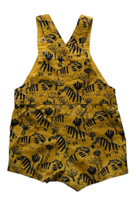 A Yellow Overall Shorts from Du Pareil au même in size 6-12M for boy. (Back View)