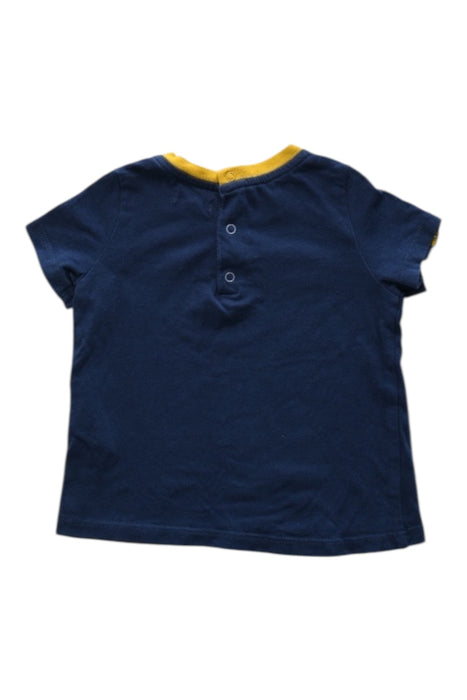 A Navy Short Sleeve T Shirts from Du Pareil au même in size 6-12M for boy. (Back View)