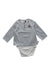 A Blue Long Sleeve Bodysuits from Sergent Major in size 6-12M for boy. (Front View)