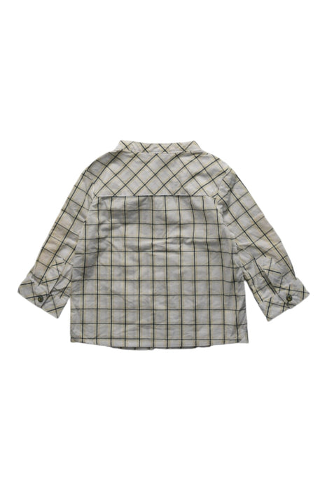 A White Long Sleeve Shirts from Sergent Major in size 3-6M for boy. (Back View)