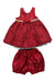 A Red Dress Sets from American Princess in size 18-24M for girl. (Front View)