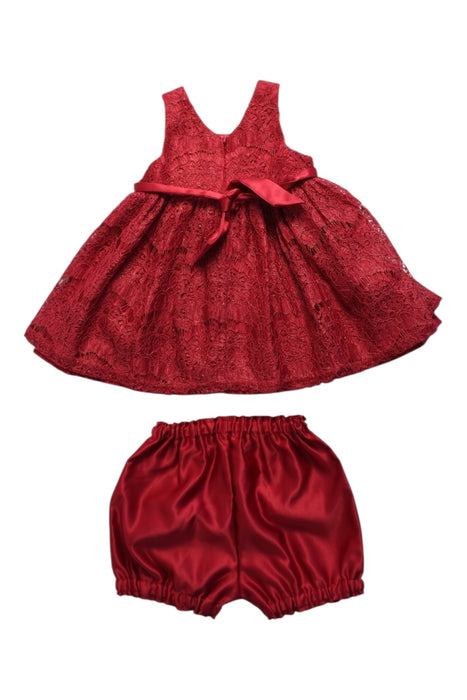 A Red Dress Sets from American Princess in size 18-24M for girl. (Back View)