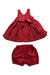 A Red Dress Sets from American Princess in size 18-24M for girl. (Back View)