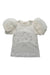 A White Short Sleeve Tops from Monnalisa in size 8Y for girl. (Front View)