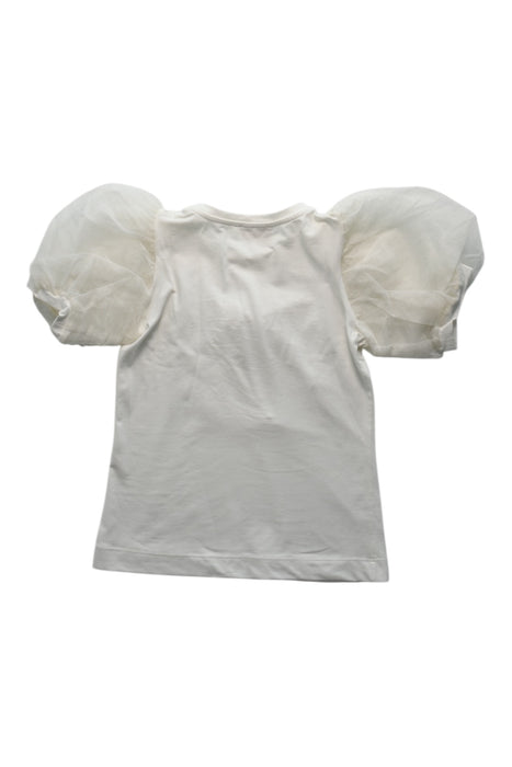A White Short Sleeve Tops from Monnalisa in size 8Y for girl. (Back View)