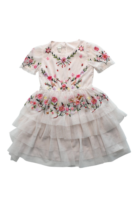 A Multicolour Short Sleeve Dresses from Monsoon in size 7Y for girl. (Front View)