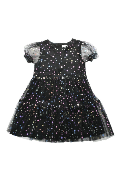 A Multicolour Short Sleeve Dresses from Piccolini in size 6T for girl. (Front View)