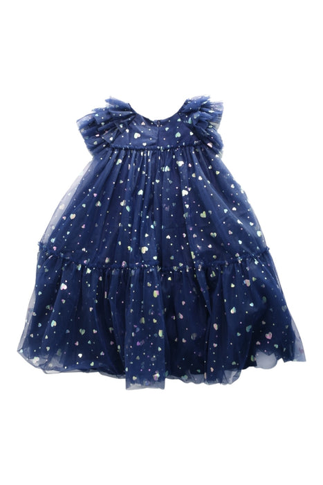 A Multicolour Sleeveless Dresses from Pink Heart in size 6T for girl. (Back View)