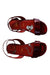 A Burgundy Sandals from Christian Louboutin in size 6T for girl. (Back View)
