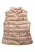 A Beige Outerwear Vests from Moncler in size 6T for girl. (Front View)