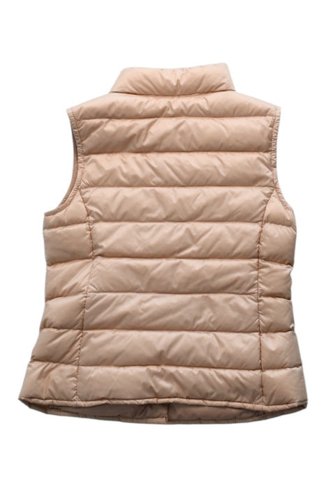 A Beige Outerwear Vests from Moncler in size 6T for girl. (Back View)