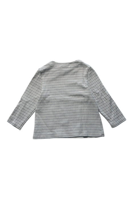 A Grey Long Sleeve T Shirts from Cyrillus in size 12-18M for neutral. (Back View)