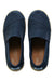 A Navy Slip Ons from Toms in size 7Y for boy. (Front View)