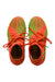 A Orange Cleats/Soccer Shoes from Adidas in size 7Y for boy. (Front View)