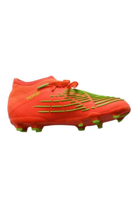 A Orange Cleats/Soccer Shoes from Adidas in size 7Y for boy. (Back View)